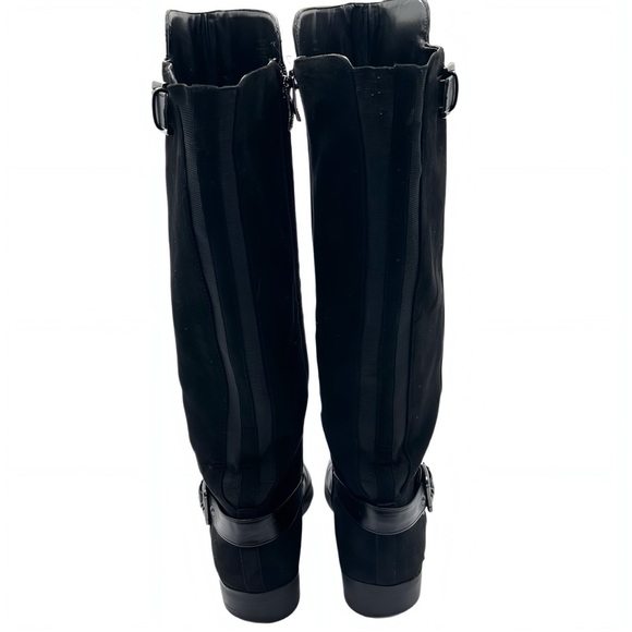 Liz Claiborne Dallas Black Knee High Tall Riding Boots Memory Foam Sz 9.5 Women - Picture 4 of 9